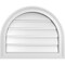 Ekena Millwork Round Top Surface Mount PVC Gable Vent: Functional, w/ 2"W x 1-1/2"P Brickmould Frame, 22"W x 18"H GVPRT22X1802SF - alternate 1